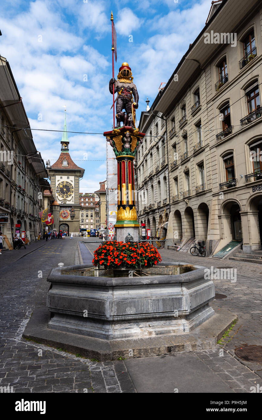 Bern, the capital city of Switzerland, is built around a crook in the ...