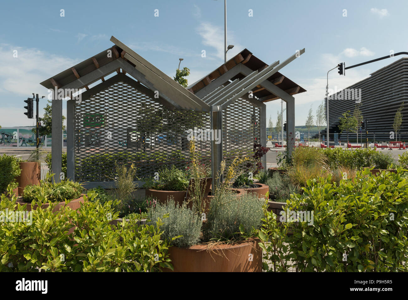 The V&A Dundee community garden is one of the pocket gardens in Slessor