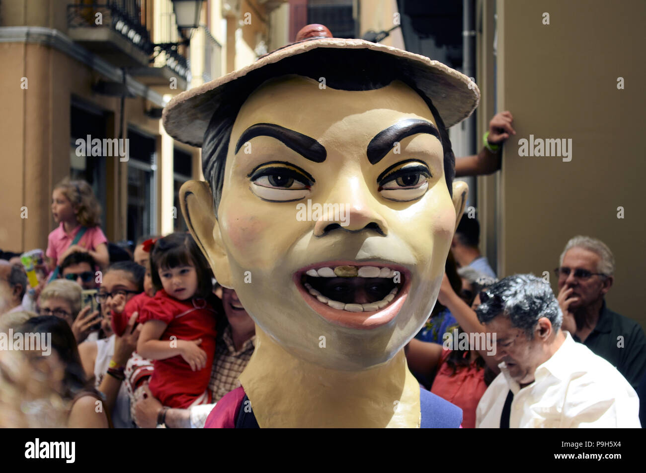 Corpus Christi celebration in Granada, Spain Cabezudos Stock Photo Alamy