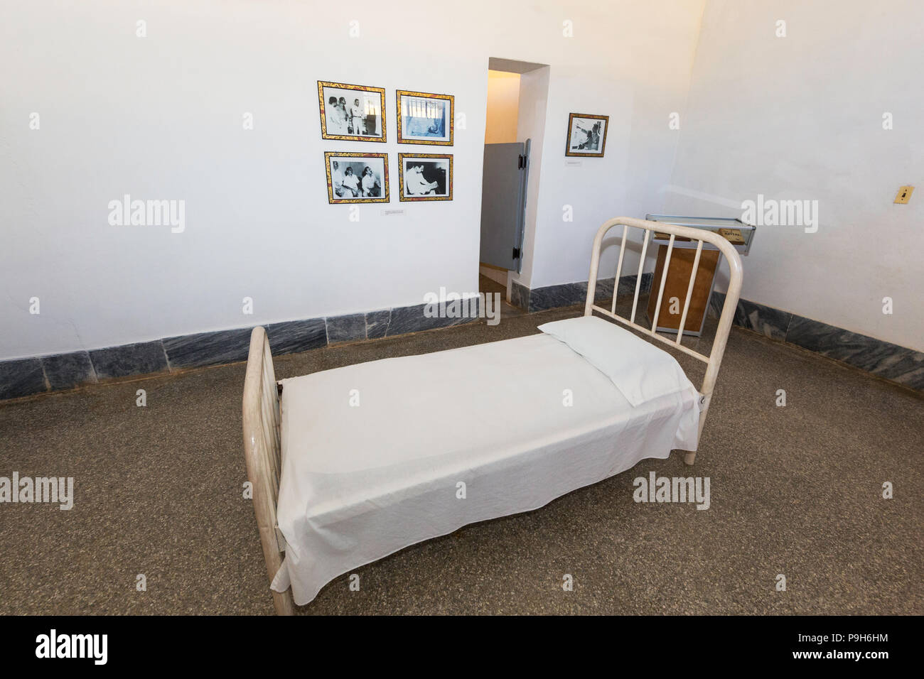 The room in Presidio Modelo where Fidel Castro and his brother Raul were imprisoned, Isla de la Juventud, Cuba Stock Photo