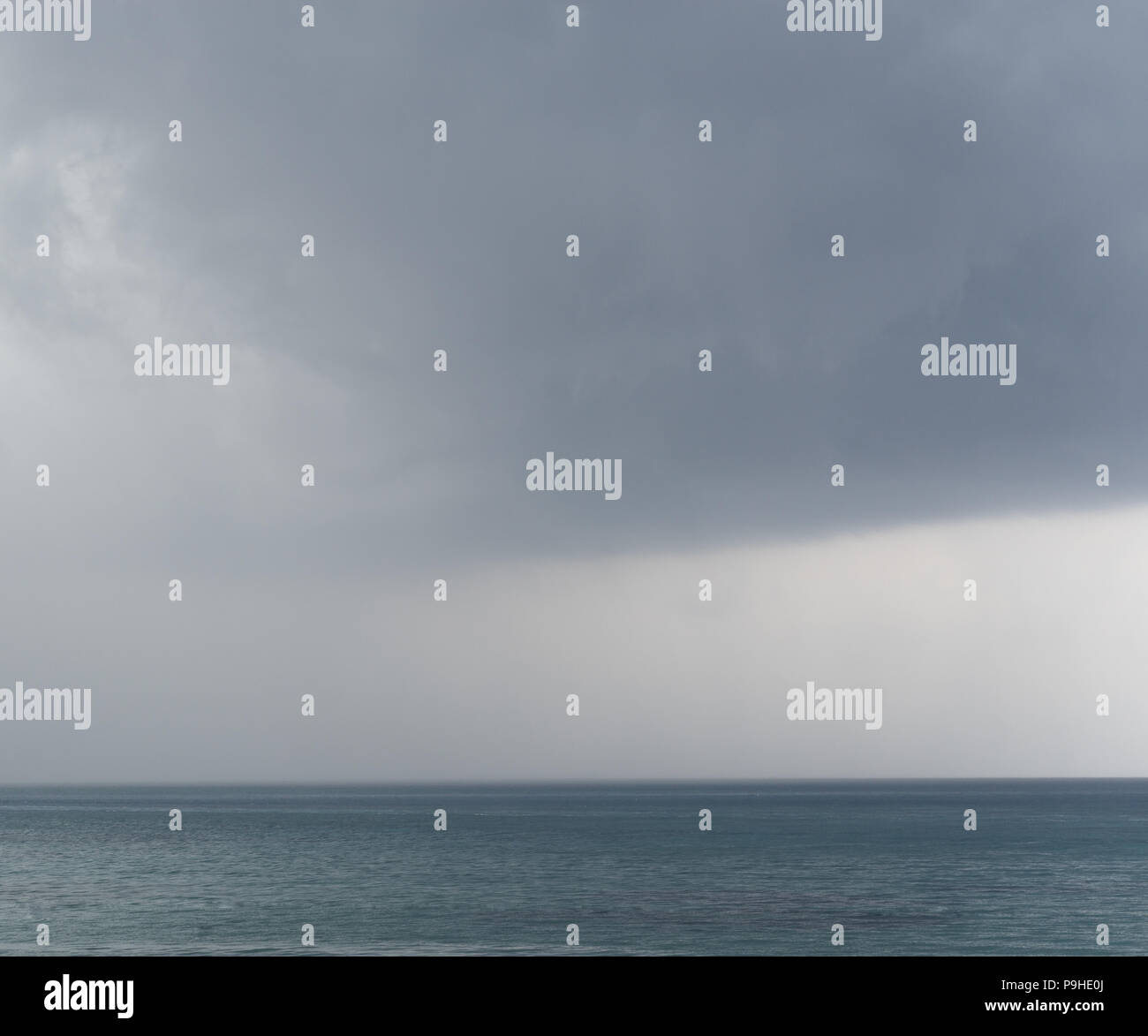 Stormy grey sky over sea Stock Photo - Alamy