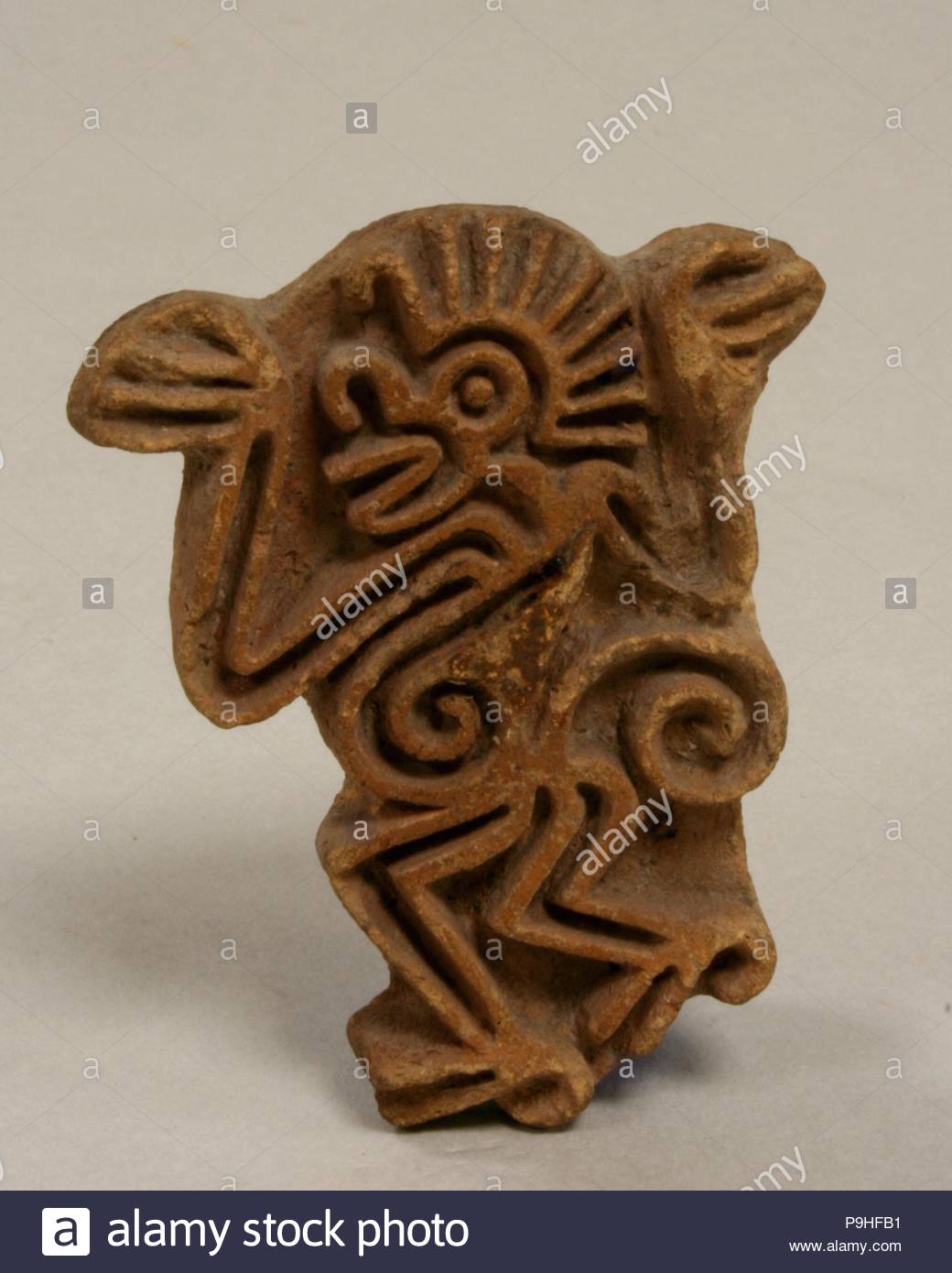 508 X 635 Cm Ceramics Implements This Ceramic Stamp Features The Image Of A Monkey In Profile With