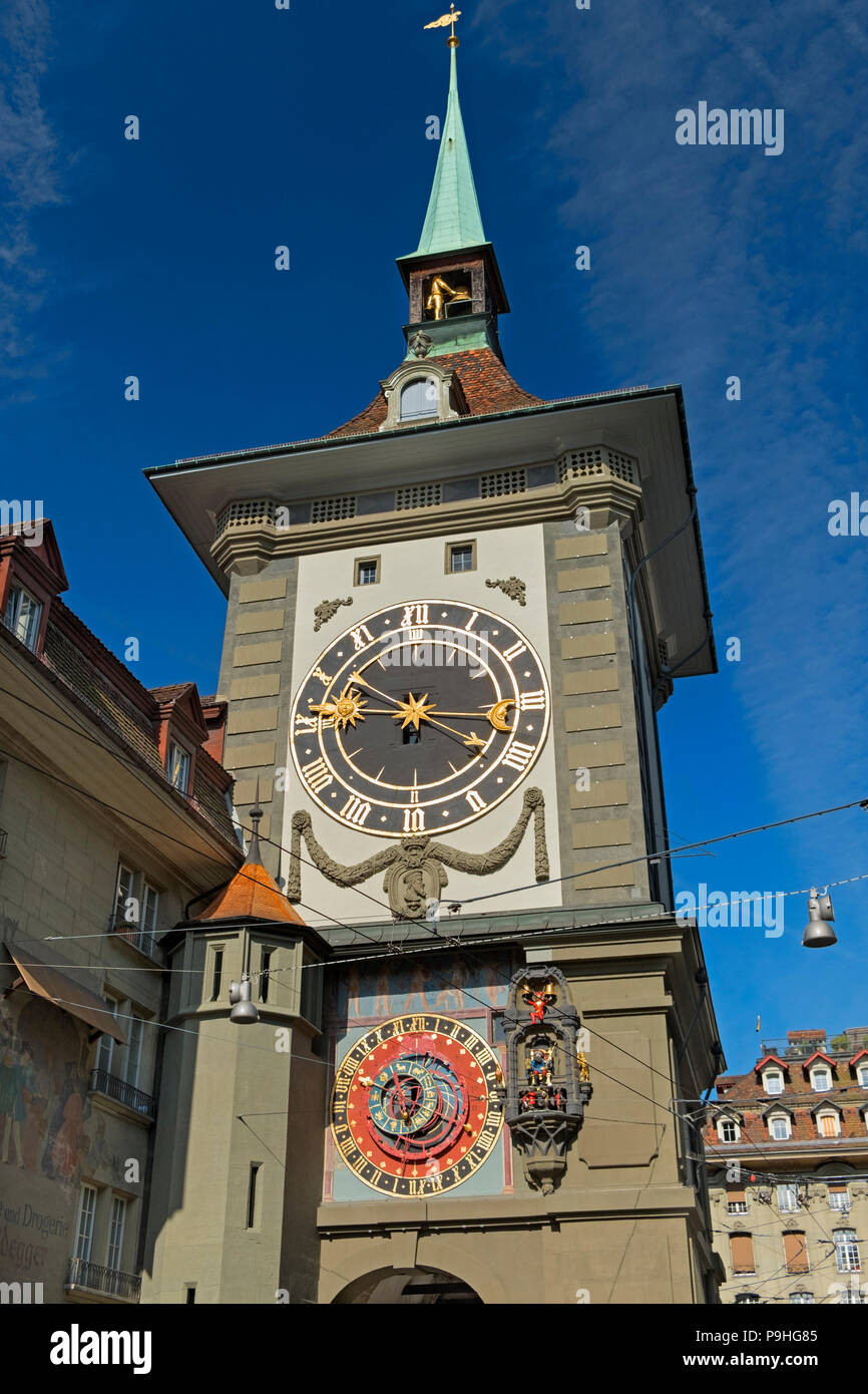 Zytglogge clock tower Old Town Bern Switzerland Stock Photo