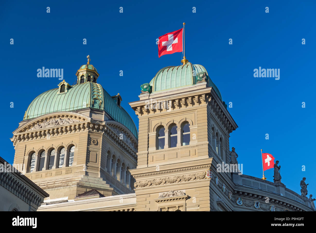 Bundeshaus Federal Palace Bern Switzerland Stock Photo