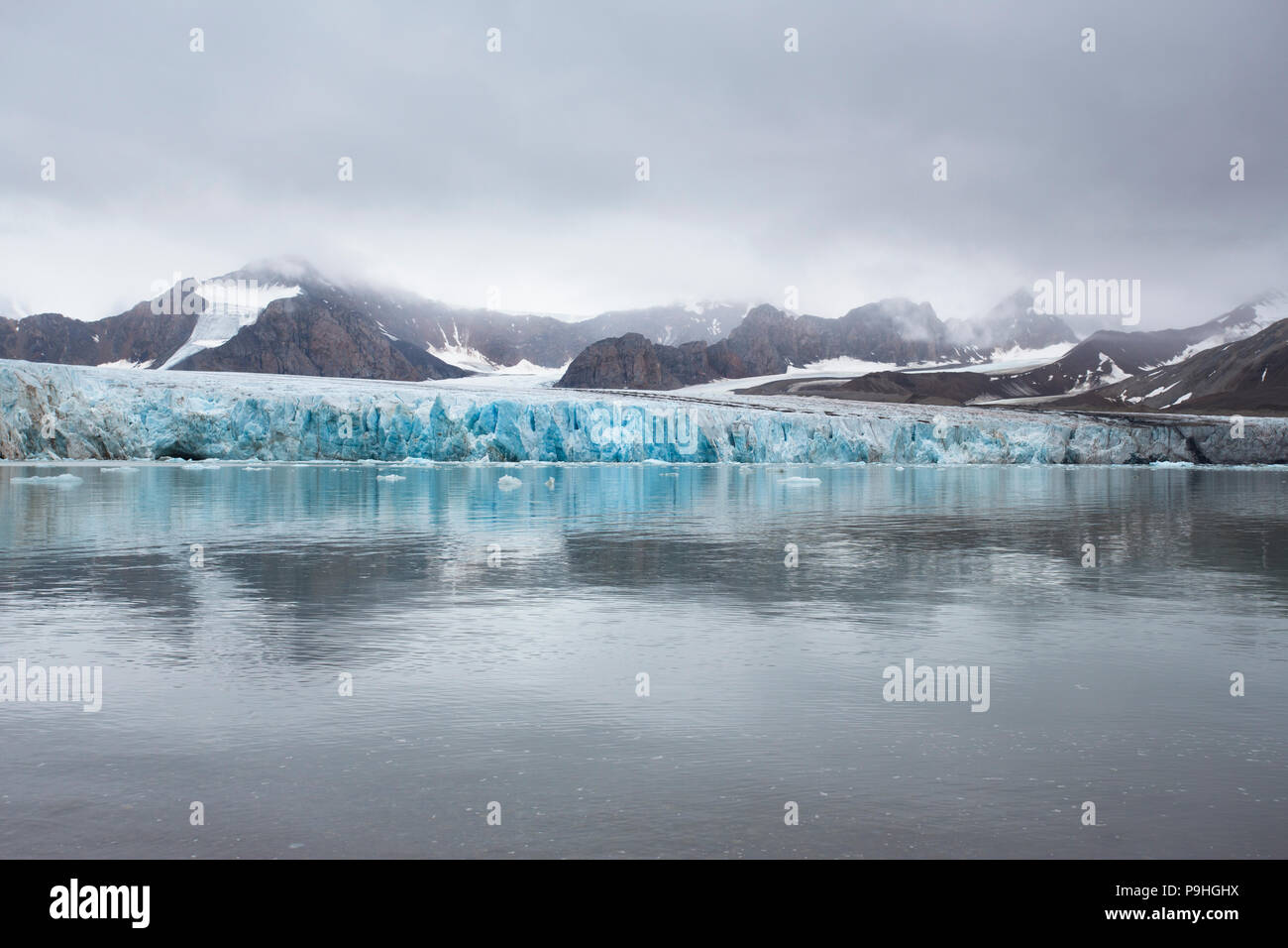 Fourteenth of July Glacier, Svalbard Stock Photo