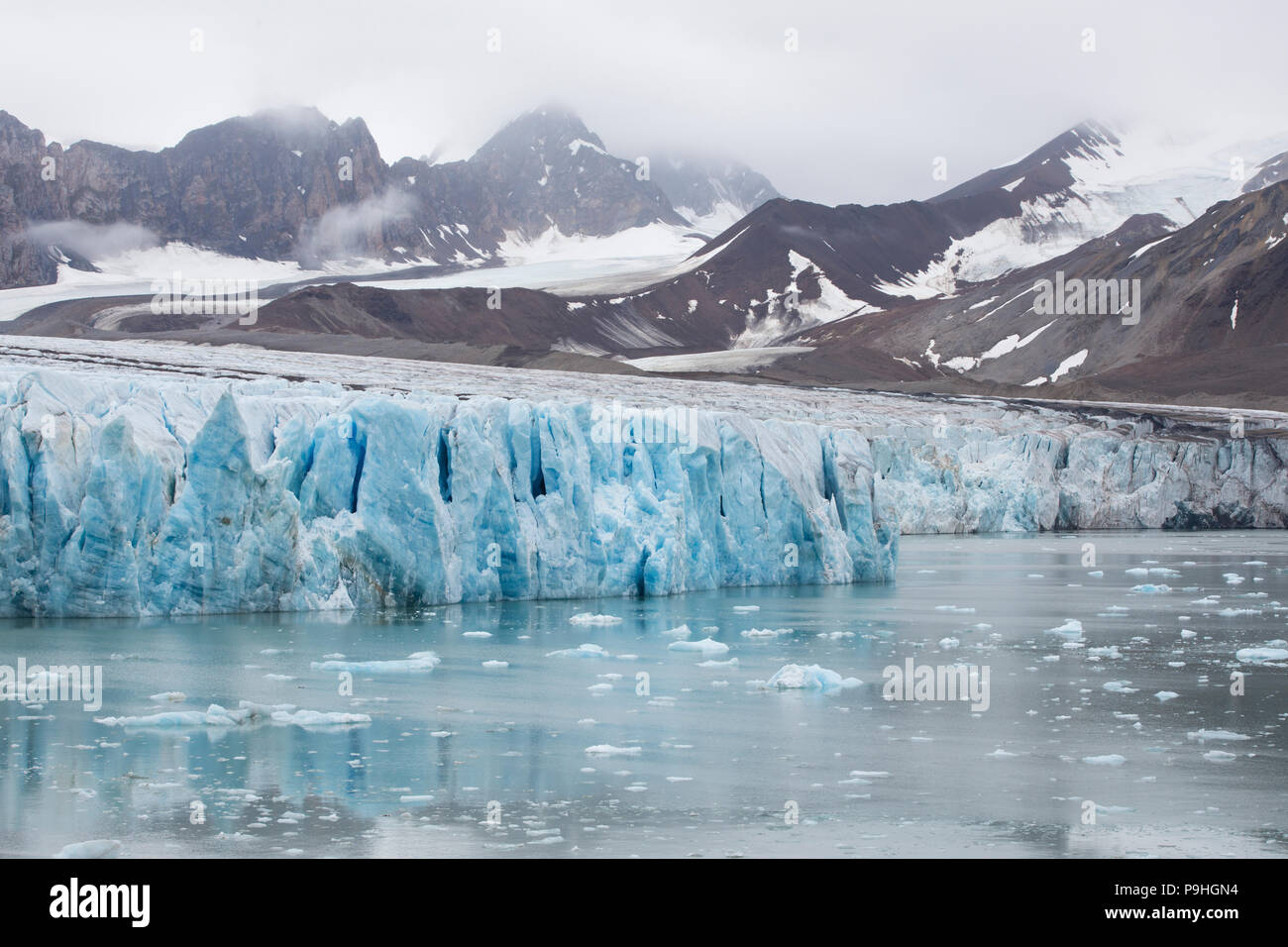 Fourteenth of July Glacier, Svalbard Stock Photo