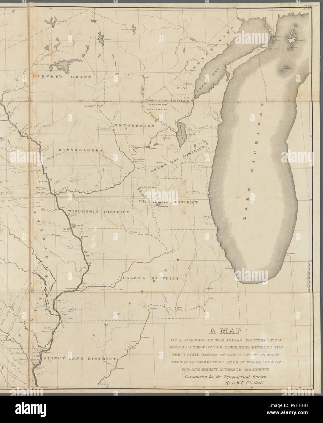 A map of a portion of the Indian country lying east and west of the ...