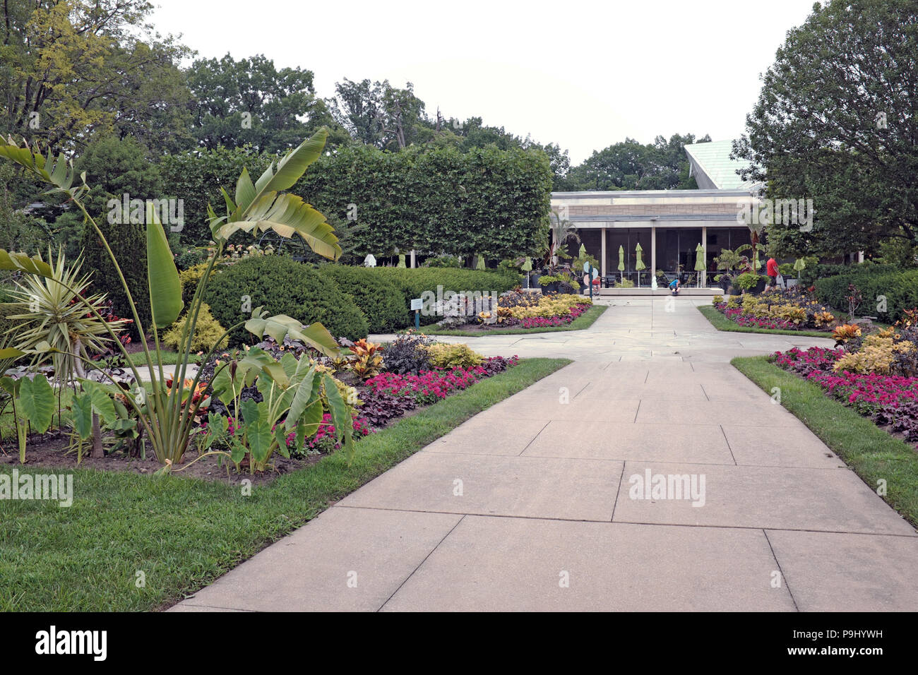 Summertime in the grounds of the Cleveland Botanical Garden in