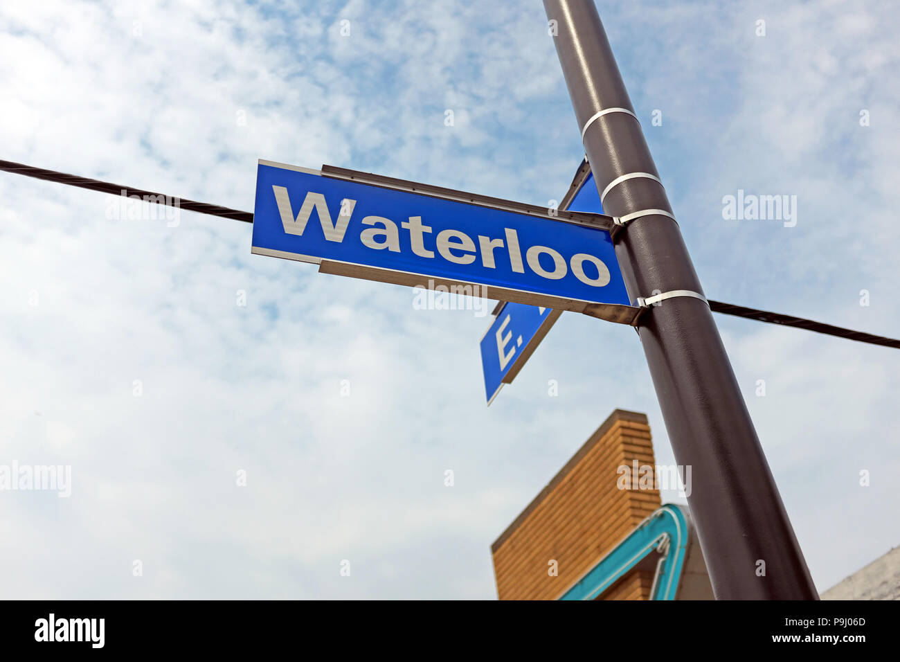 The Waterloo Arts and Entertainment District in Cleveland, Ohio, USA is known for its independent shops, arts, and music scene. Stock Photo