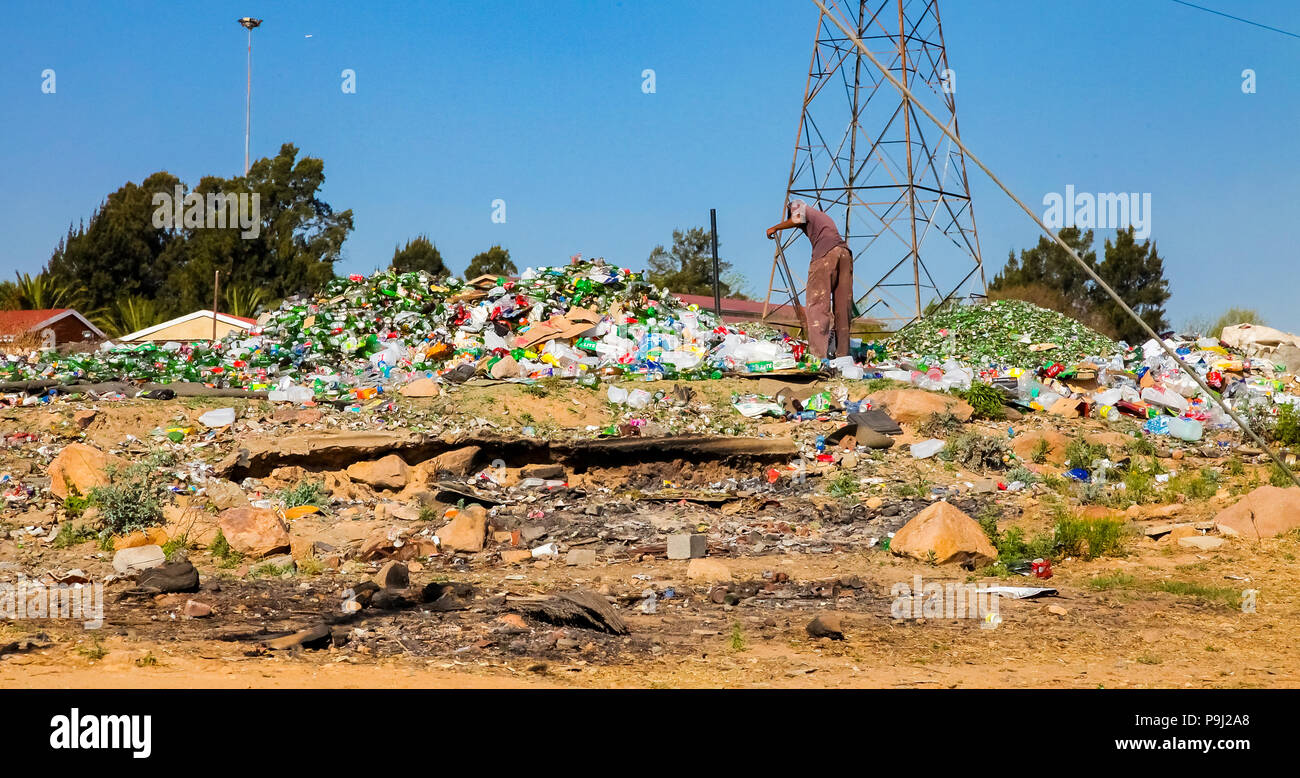 Johannesburg, South Africa, September 11, 2011, Recycling Garbage