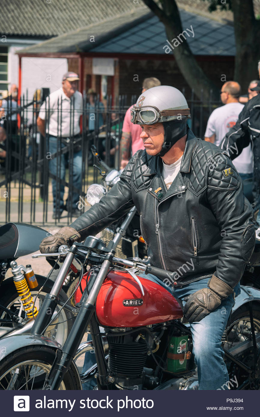Old Biker Stock Photos Old Biker Stock Images Alamy