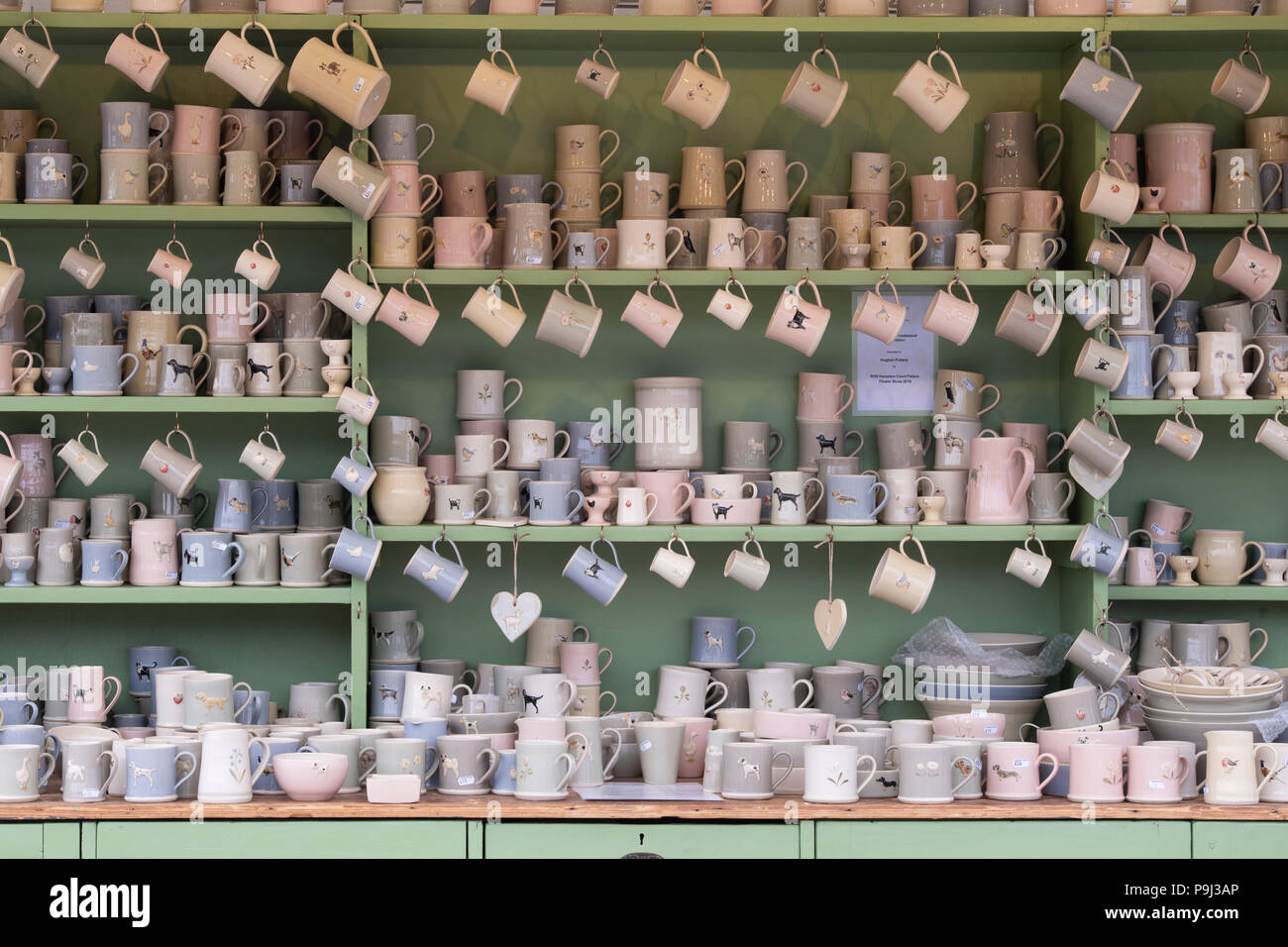Hogben pottery stand at hampton court flower show 2018. London. UK Stock Photo