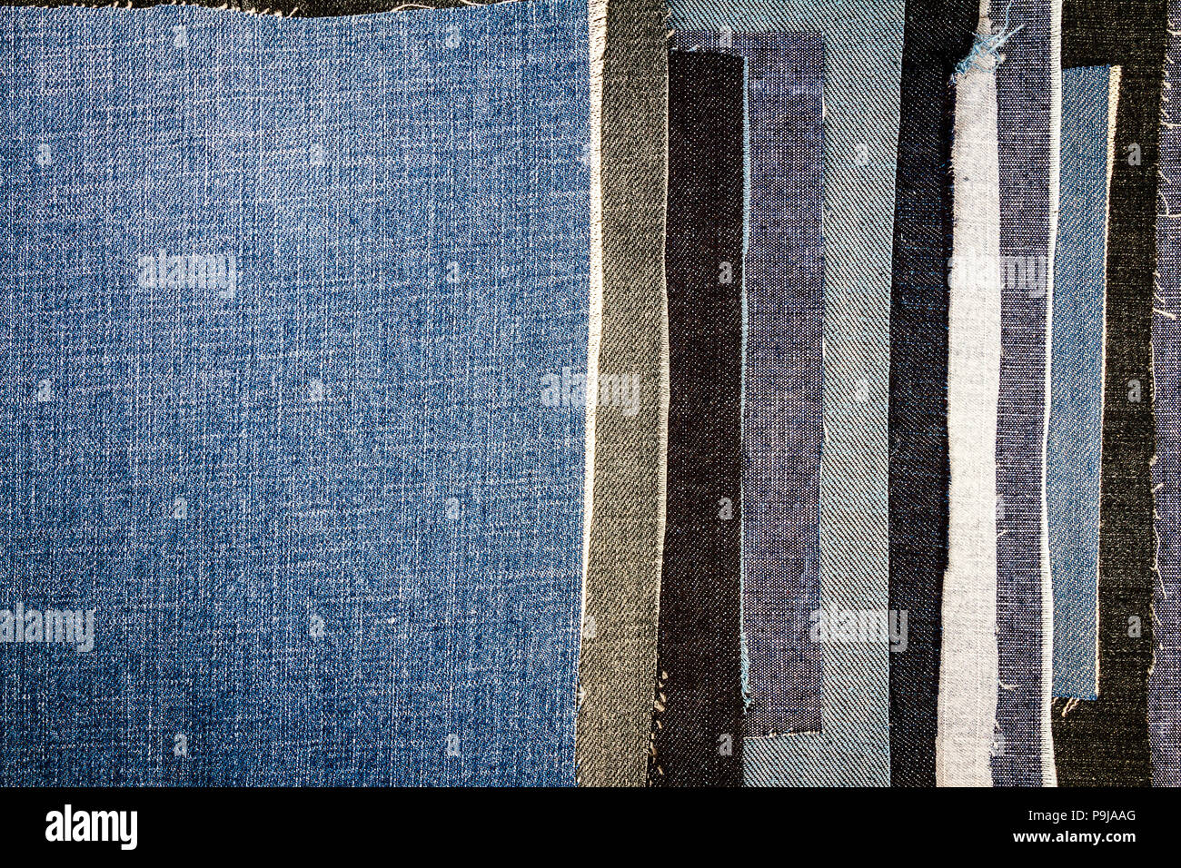 Abstract different torn jeans stripes texture background. Jeans texture ...