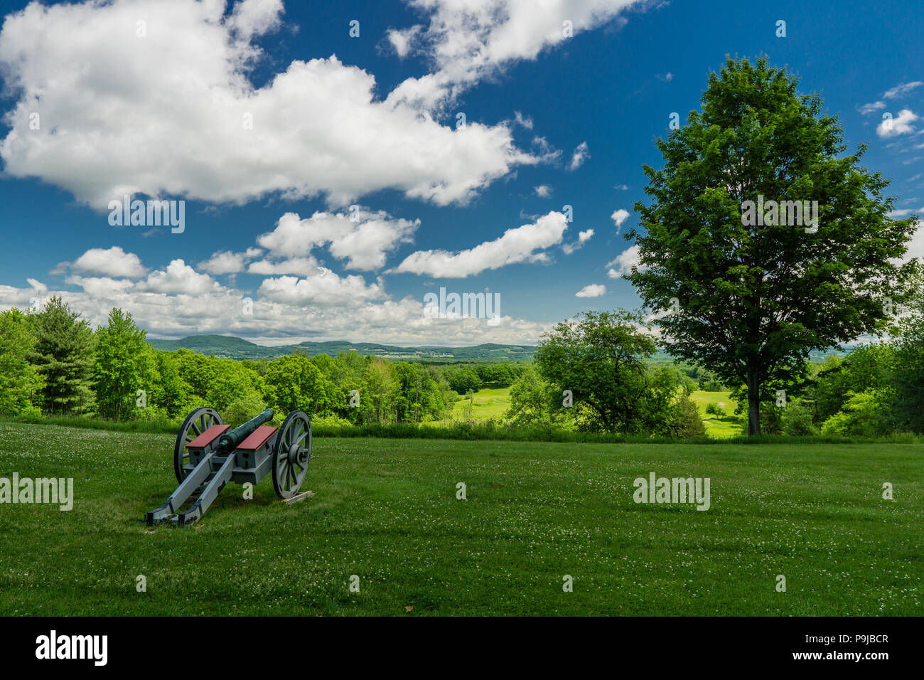 Canon at Saratoga National Historical Park, Stillwater, New York, USA Stock Photo