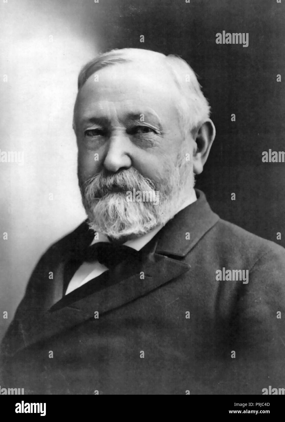 BENJAMIN HARRISON (1833-1901) 23rd President of the United States about 1895 Stock Photo