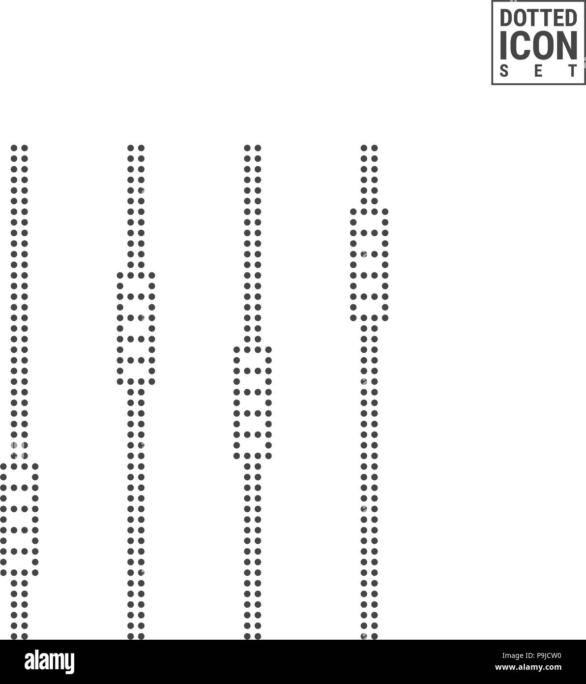 Sound Mixer Console Dot Pattern Icon Sound Mixer Dotted Icon Isolated On White Background Vector Icon Of Sound Mixer Stock Vector Image Art Alamy