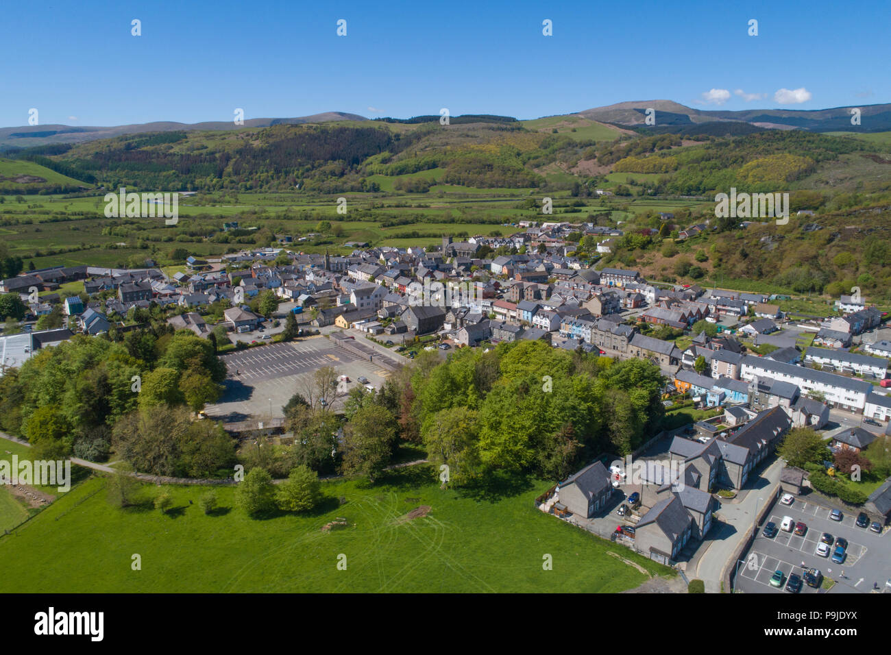 Machynlleth market town hi-res stock photography and images - Alamy