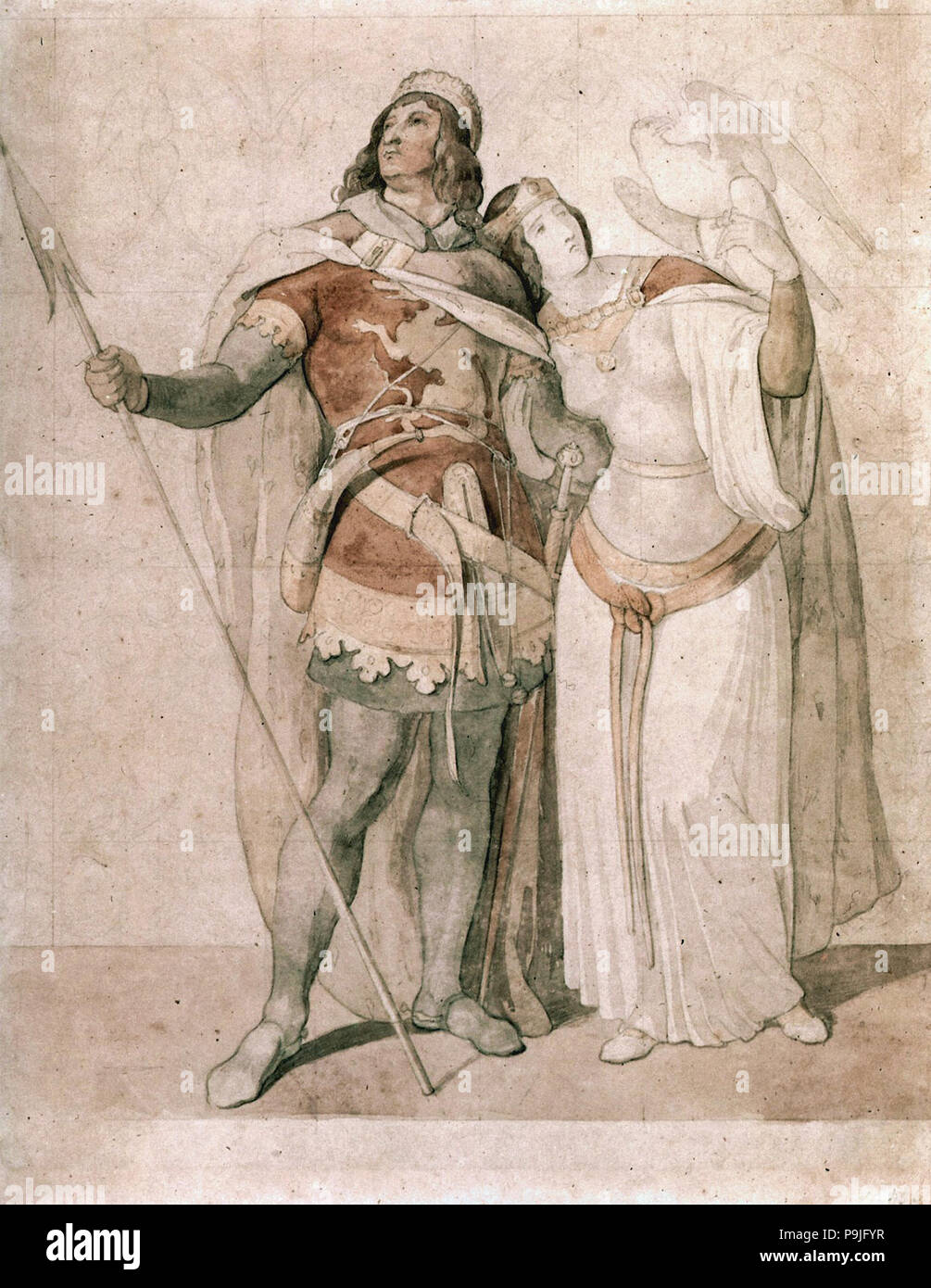 Schnorr Von Carolsfeld Julius Siegfried Und Kriemhild Stock Photo Alamy