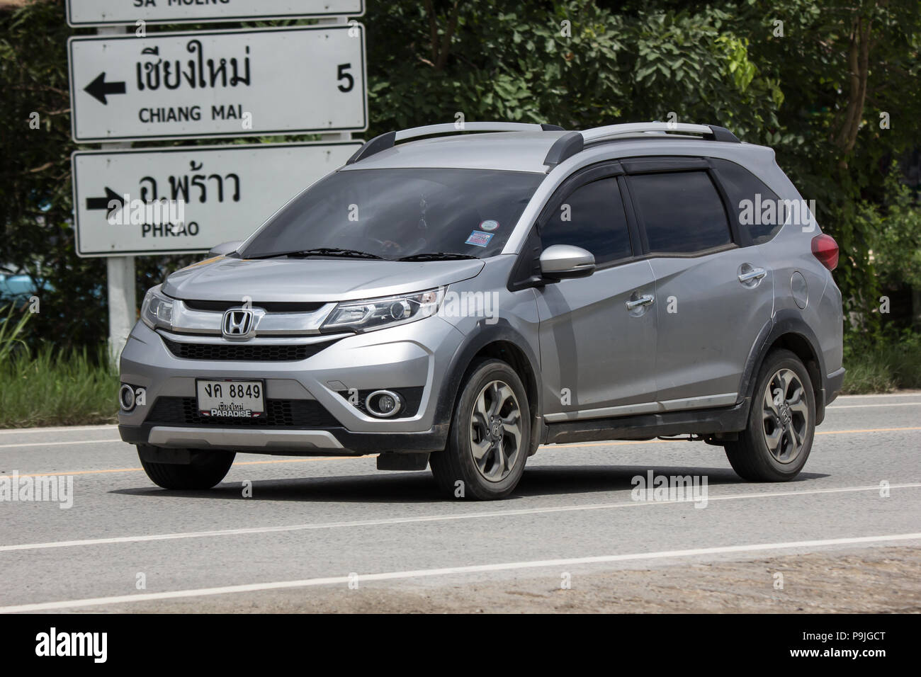 Chiangmai Thailand June 28 2018 Private Car Honda Brv City Suv