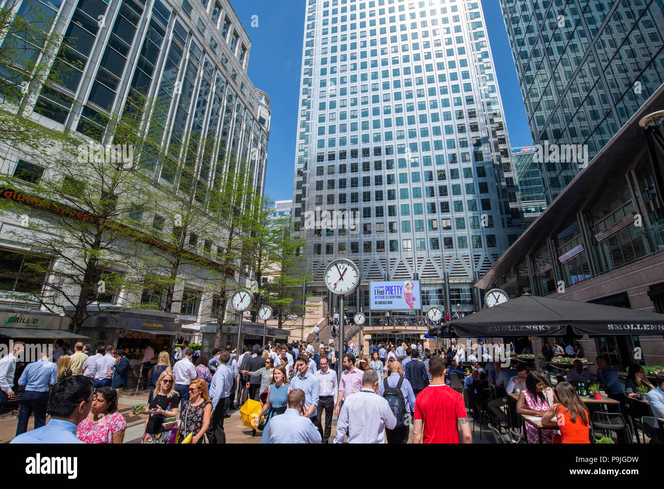 Canary Wharf, London, UK Stock Photo