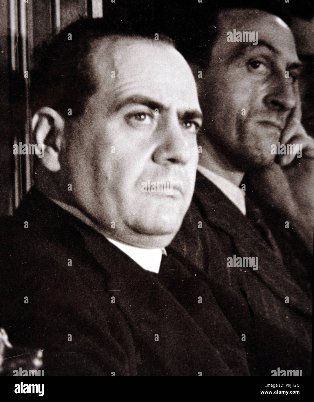 Juan Negrin López (1892-1956), Spanish Republican politician, he was president of the government … Stock Photo