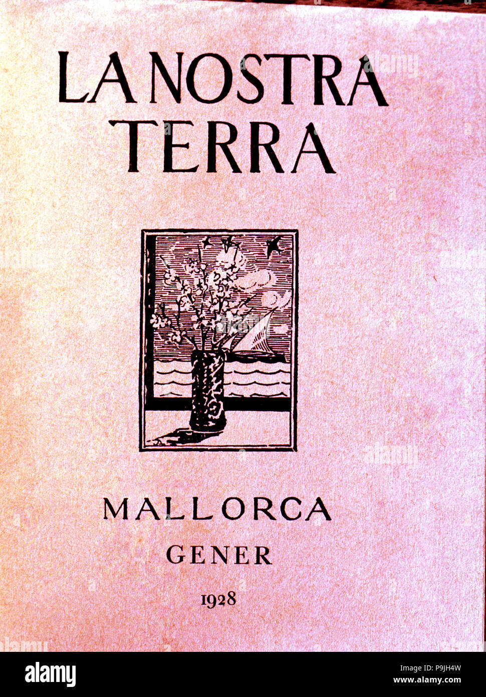 Journal of literature and art of Majorca, 'La Nostra Terra' (1928 - 1936), in which writers belon… Stock Photo