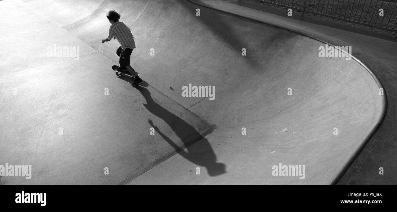 Skatepark bowl Stock Photo