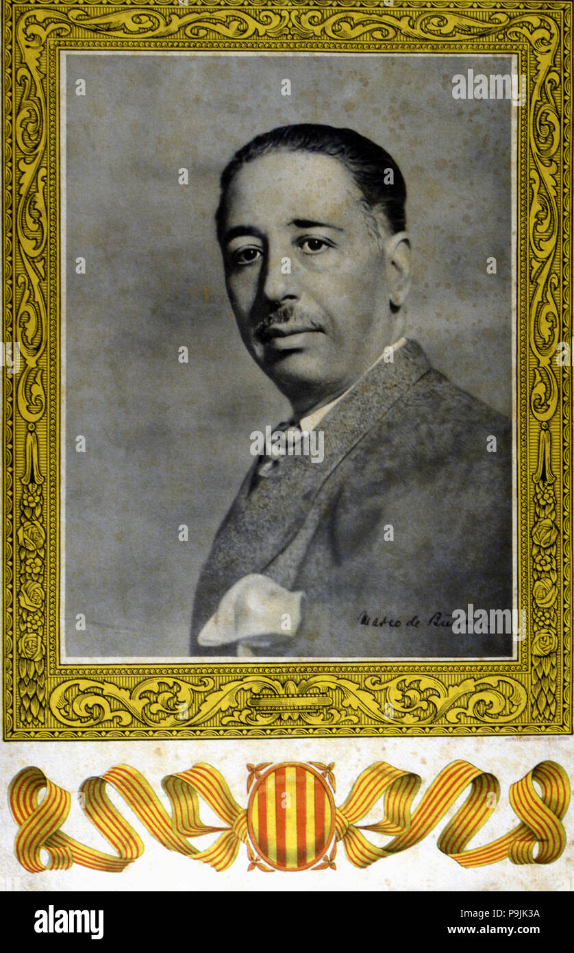 Lluís Companys i Jover (1882-1940), Catalan politician, President of the Generalitat of Catalonia… Stock Photo