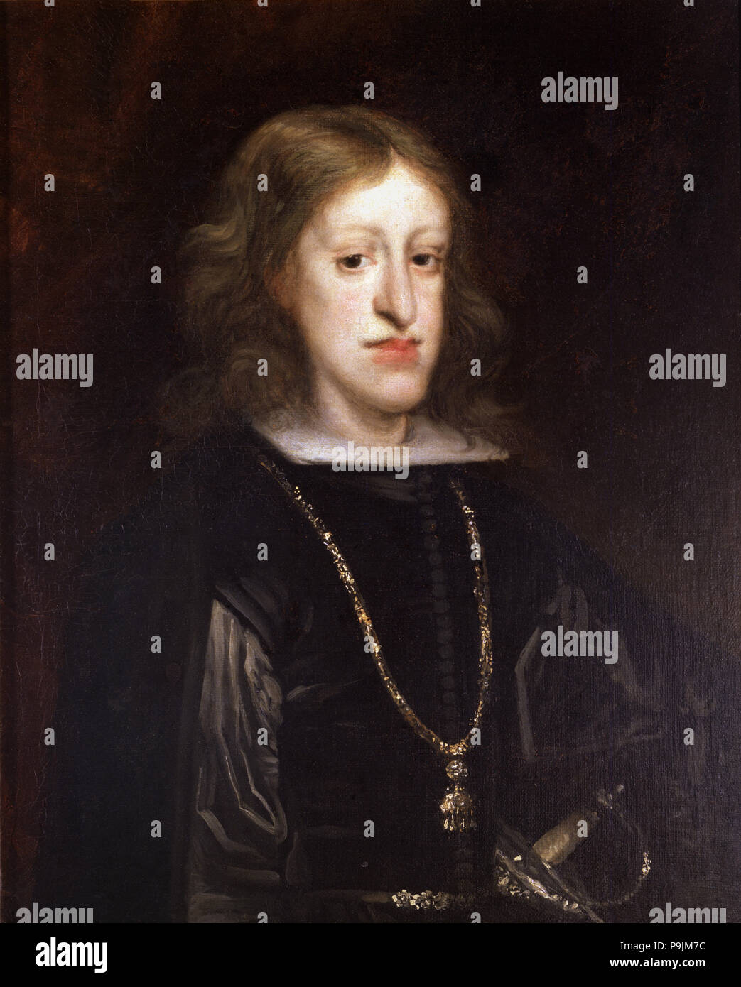 Charles II 'the Bewitched' (1661 -1700), king of Spain from 1665, last Habsburg ruler. Stock Photo