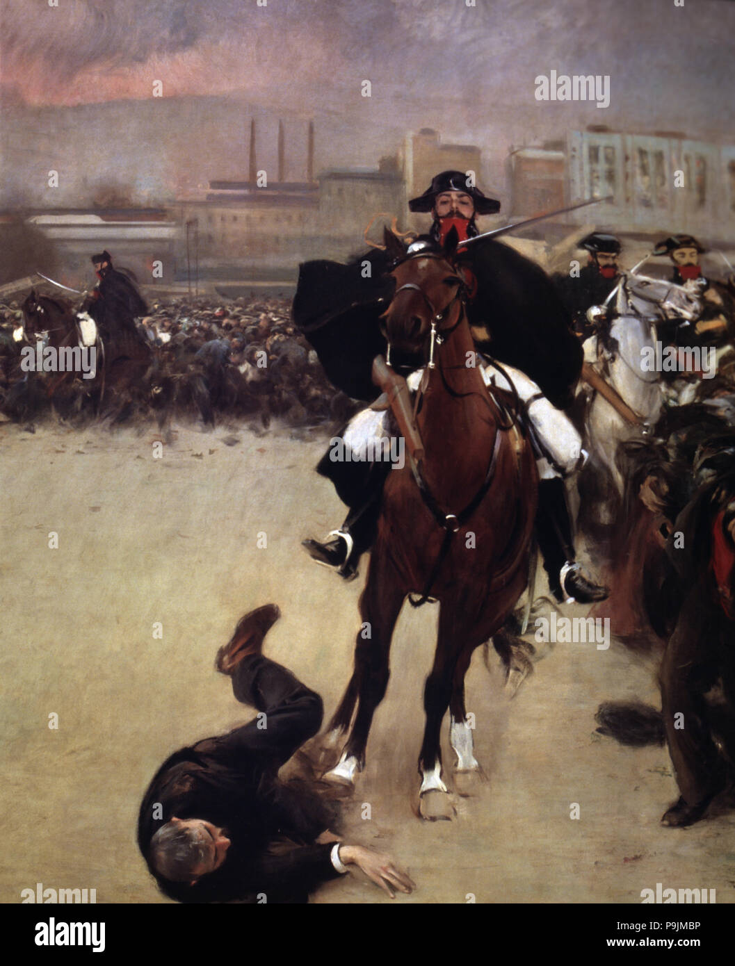 'The Charge' 1902, oil Painting by Ramon Casas Stock Photo Alamy