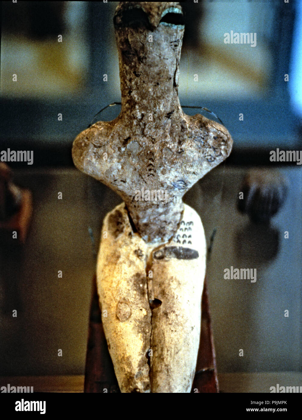 Anthropomorphic figurine of Nagada I - II. Stock Photo