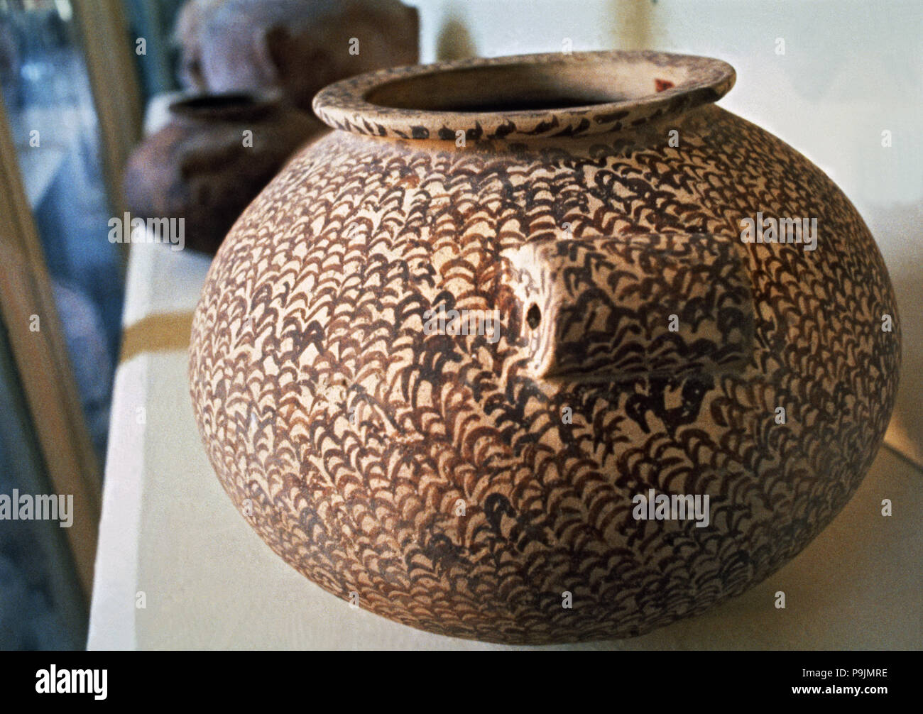 Pot in terracotta from Nagada II. Stock Photo