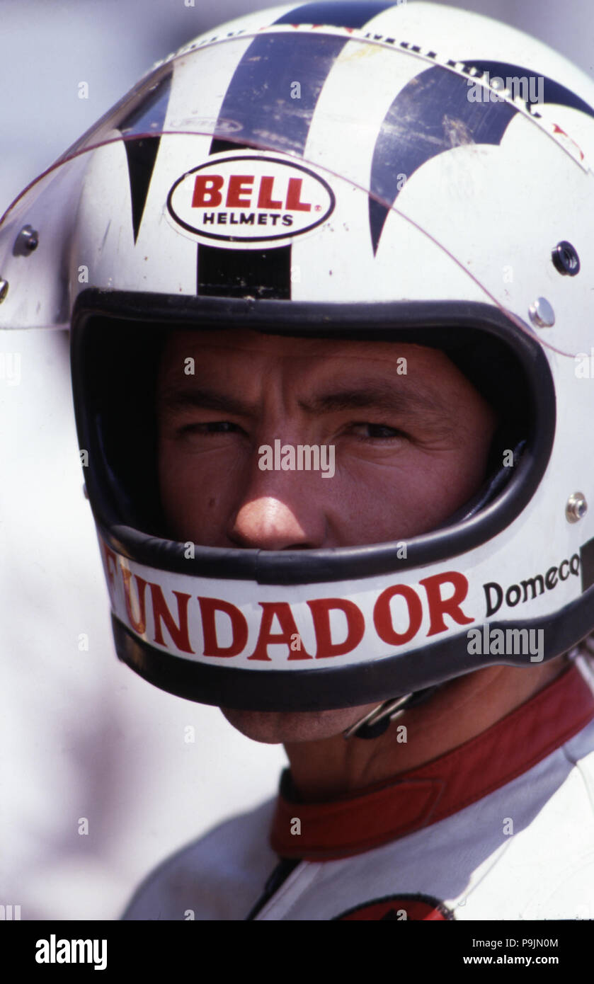 Angel Nieto (1947-  ), Spanish rider, 13 time world champion. Stock Photo
