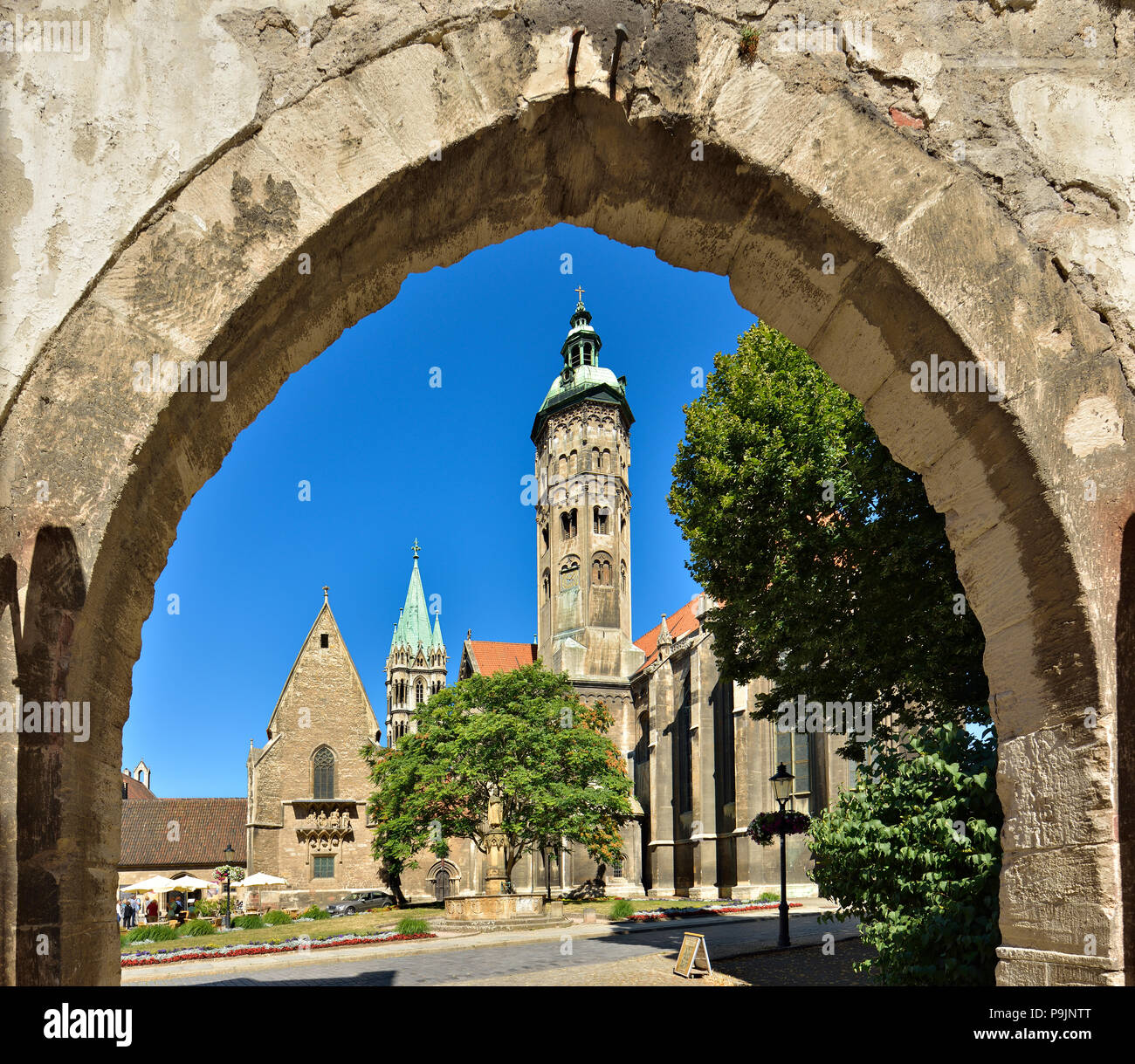 Naumburg Cathedral St. Peter and Paul, archway, Naumburg, Saxony-Anhalt, Germany Stock Photo
