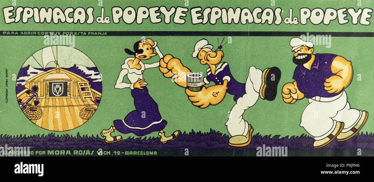 Popeye spinach hi-res stock photography and images - Alamy