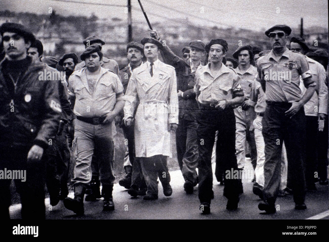 Montejurra indidents, Navarra (1976), violent confrontation between Carlists factions, the preten… Stock Photo