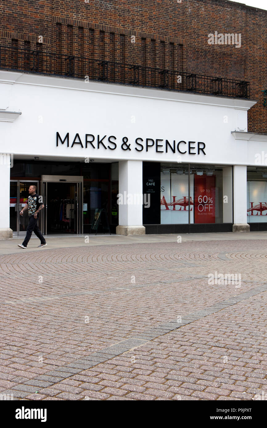 Marks and Spenser store, company founded in 1884 by Michael Marks and Thomas Spenser Stock Photo