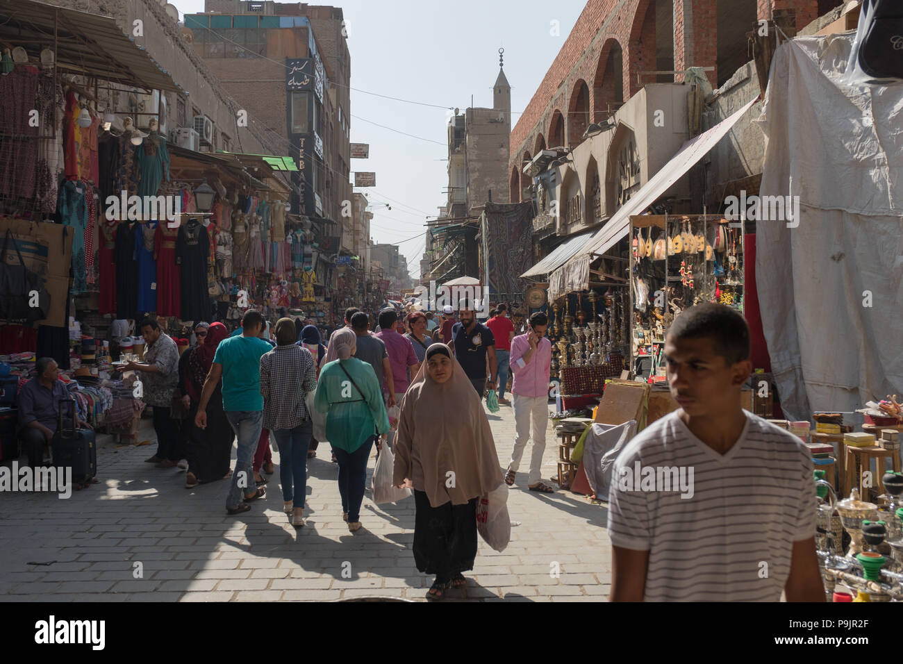 Khan El-Khalili Bazaar, Cairo, Egypt Stock Photo