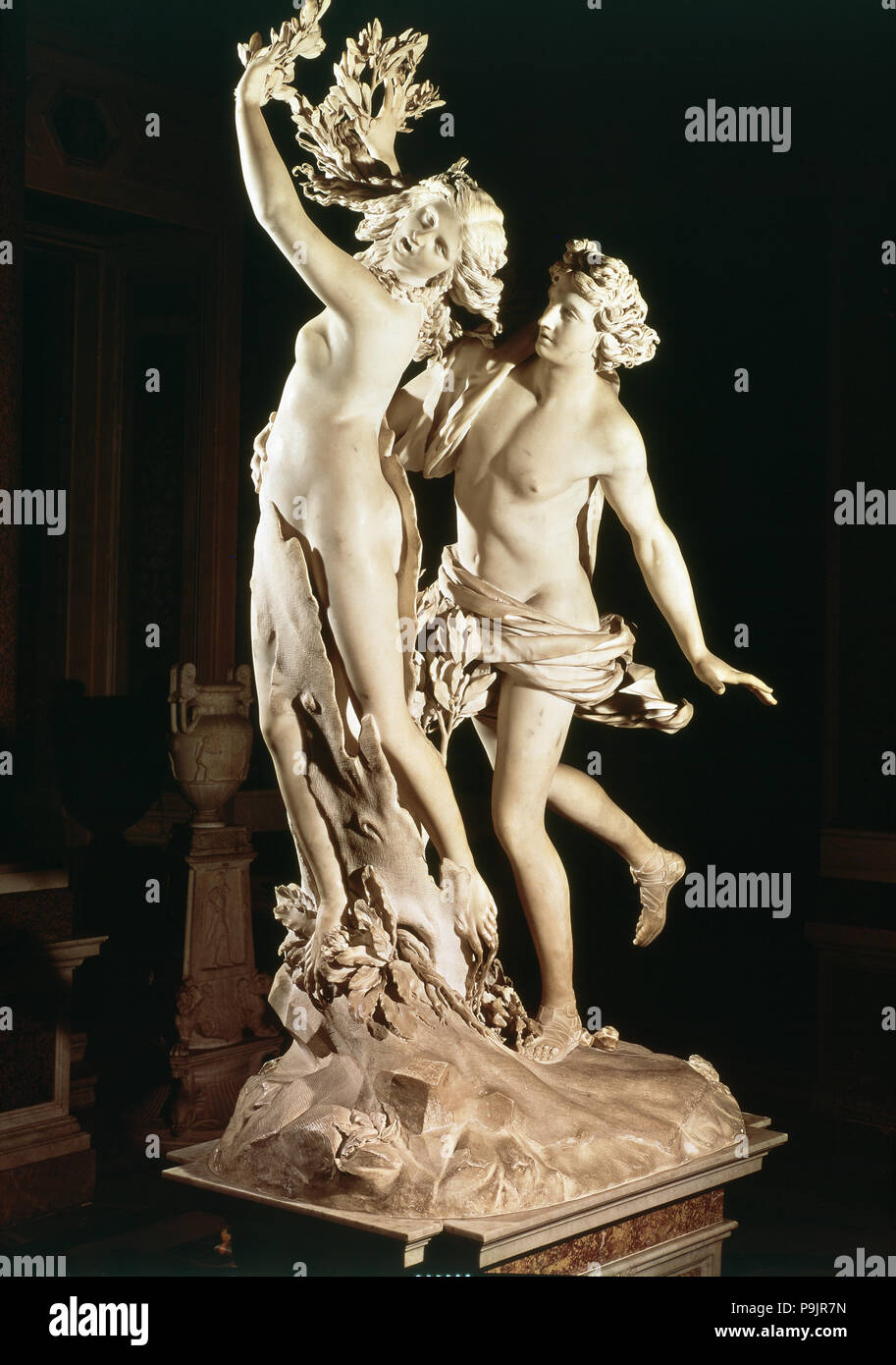 Lorenzo Bernini Sculpture entitled 'Apollo and Daphne'. Stock Photo