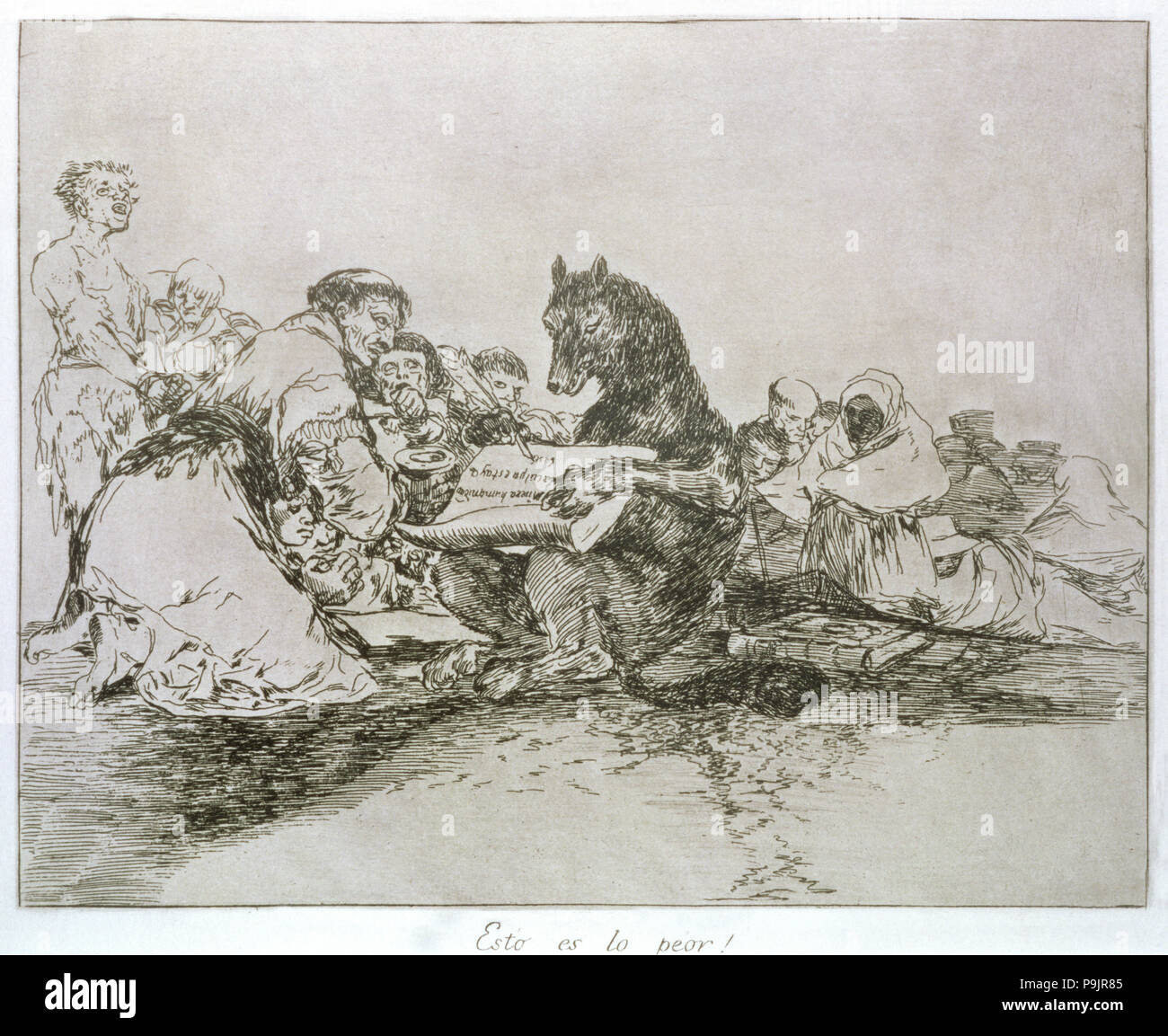 The Disasters of War, a series of etchings by Francisco de Goya (1746-1828), plate 74: 'Esto es l… Stock Photo