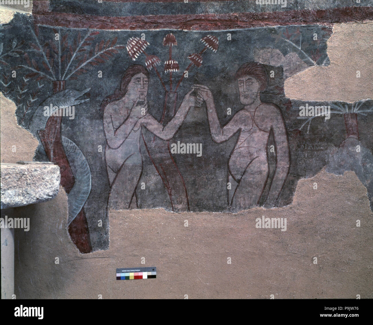 'Adam and Eve', wall Painting from the church of Sant Sadurn?? d