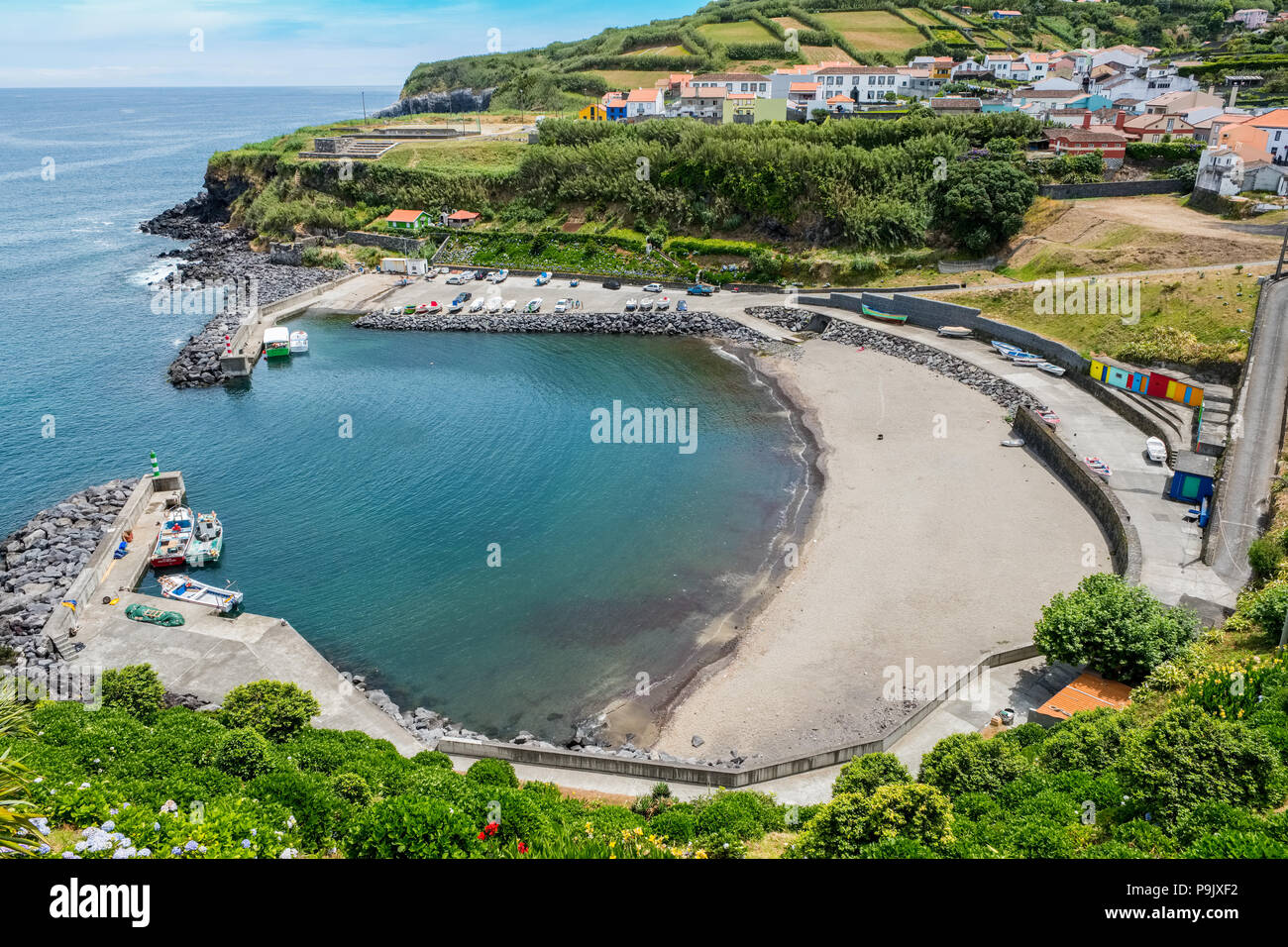 Porto Formosa on the north coast of Sao Miguel, The Azores Stock Photo