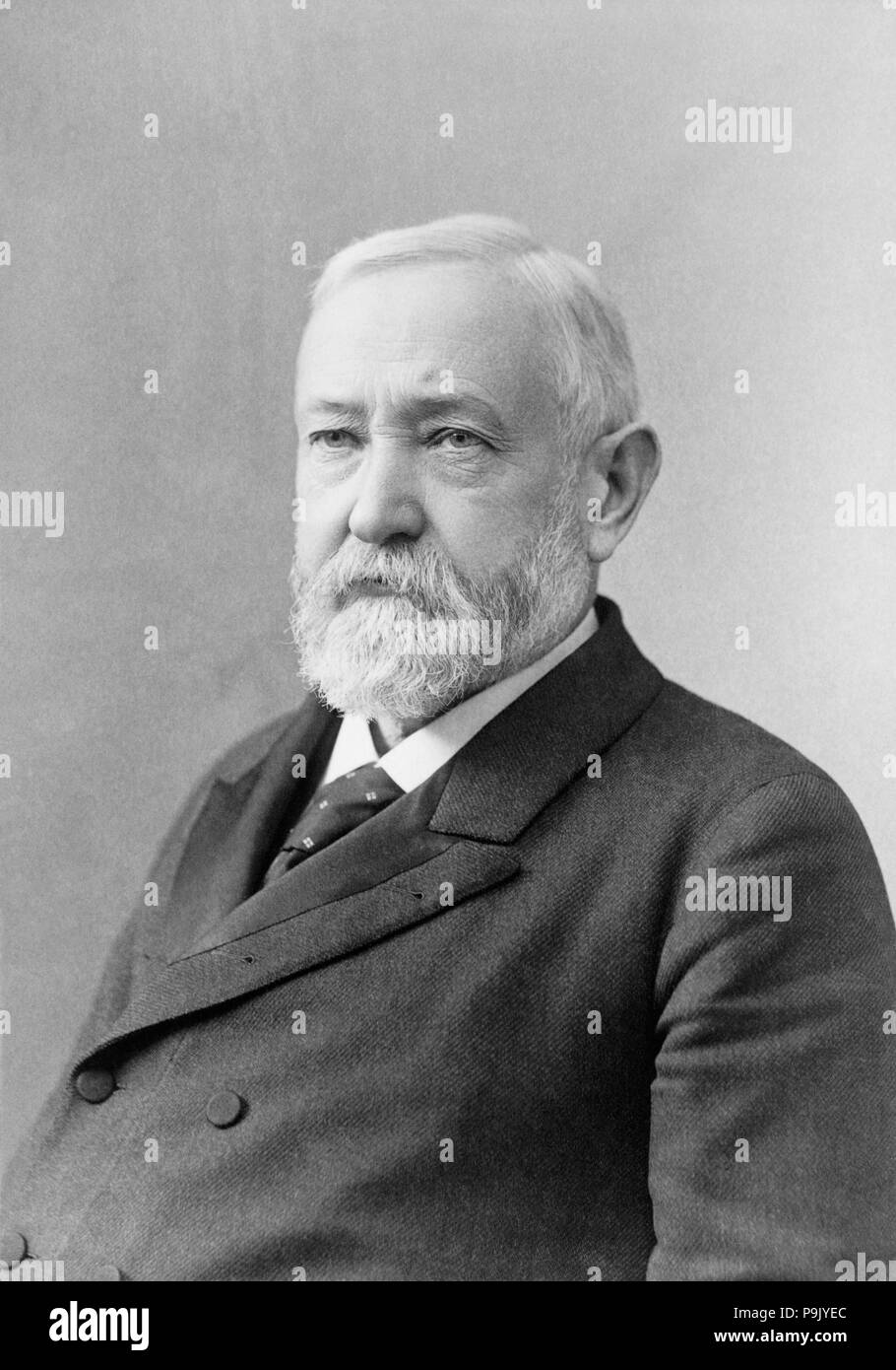 BENJAMIN HARRISON (1833-1901)  as 23rd President of the United States Stock Photo
