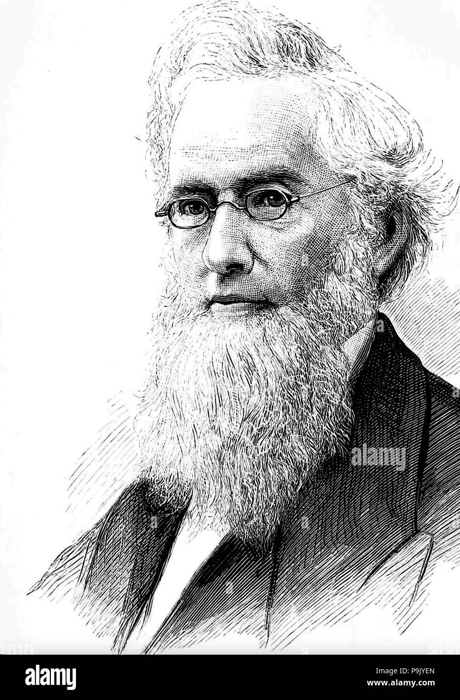 FREDERICK BARNARD (18-9-1889) American scientist and educator in 1877 Stock Photo