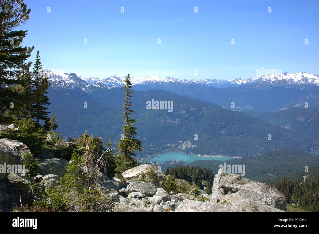 Beautiful sceneries from Whistler in Summer Stock Photo