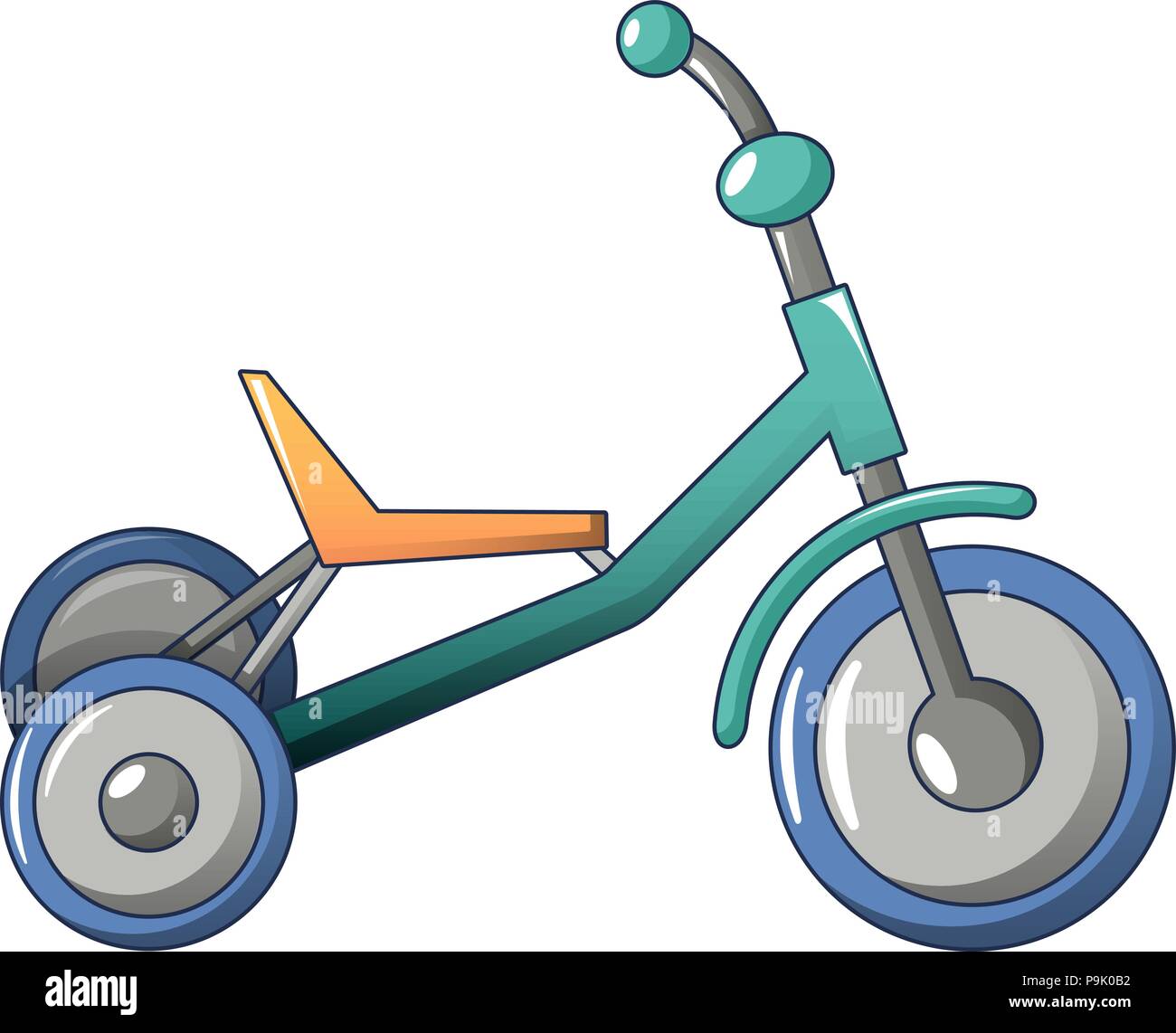 Tricycle icon, cartoon style Stock Vector Image & Art Alamy
