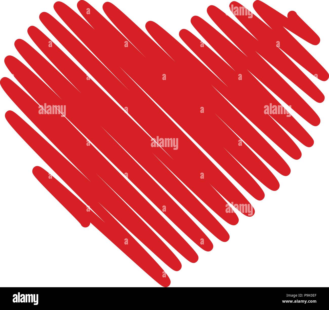 Brodery heart icon, simple style Stock Vector Image & Art - Alamy