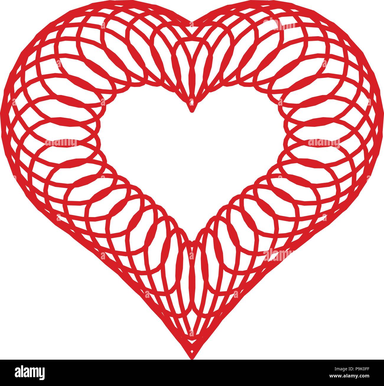 Wired heart icon, simple style Stock Vector Image & Art - Alamy