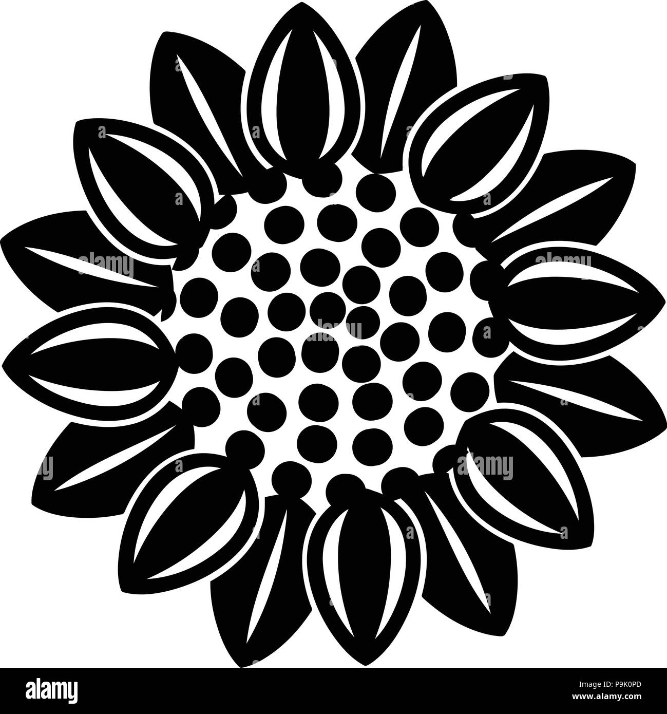 Flower icon, simple style Stock Vector Image & Art - Alamy