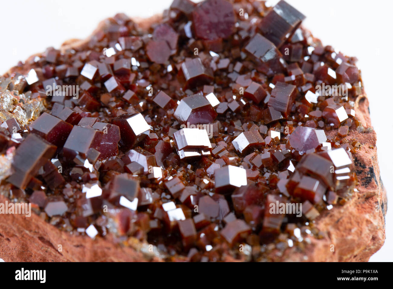 Cluster of vanadinite mineral ore of a vanadium Stock Photo Alamy